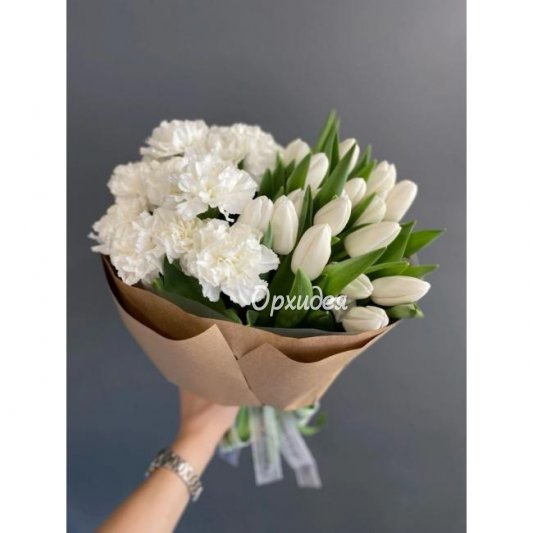 Букет из тюльпанов  &laquo;Нежный&raquo;