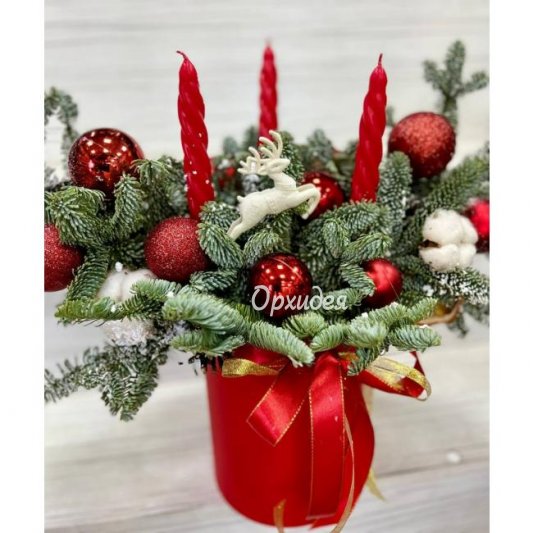 Цветочная композиция  " Рождество "