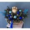 Новогодняя композиция "Синий иней"