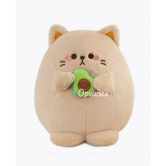 Мягкая игрушка кот с авокадо