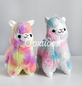Мягкая игрушка разноцветная лама