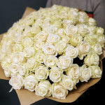 Букет из 101 белой розы