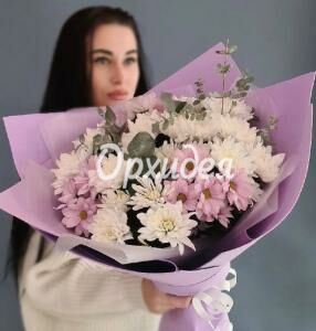 Букет из хризантем «Милана»